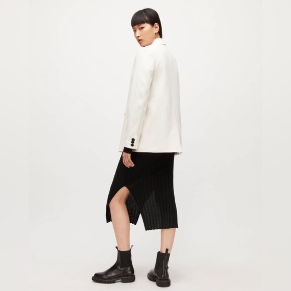 AllSaints ~ Lalia Wool-Cashmere Blend Blazer in off white - Picture 3 of 10